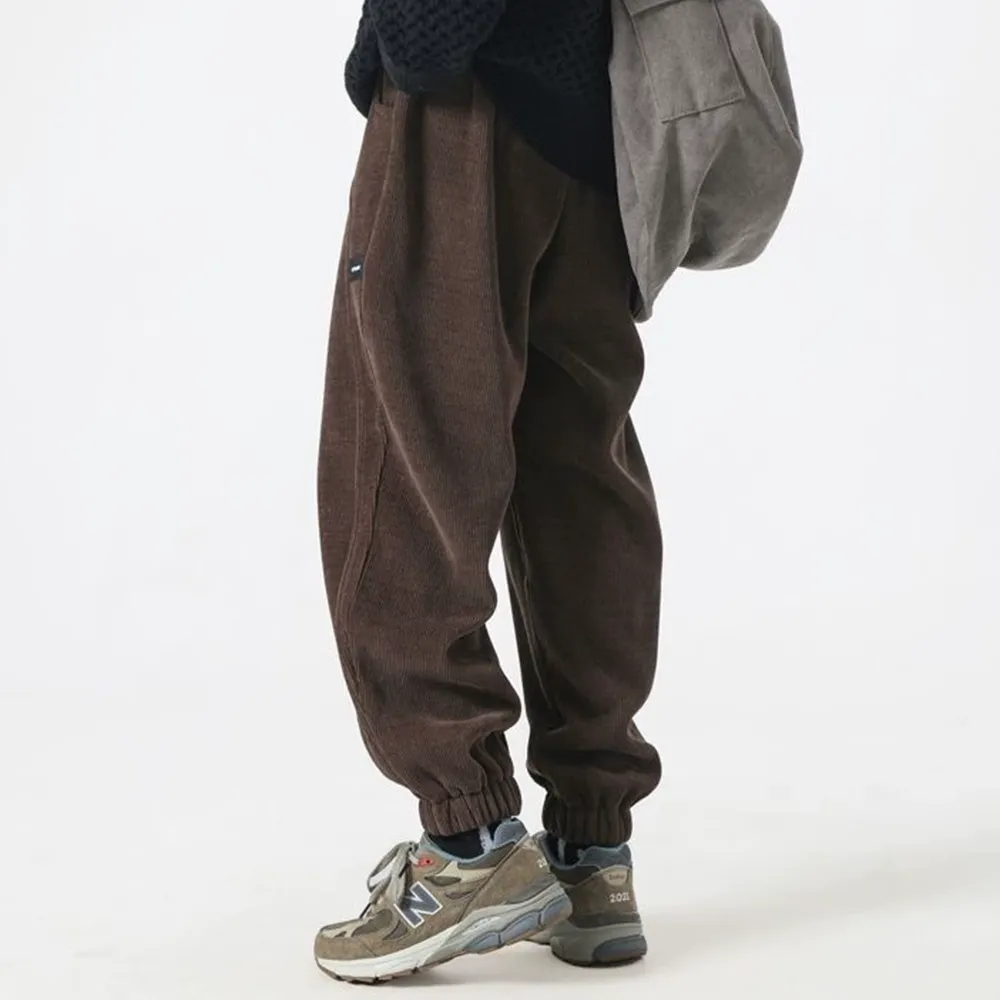 Versatile Corduroy Warm Leggings Sweatpants