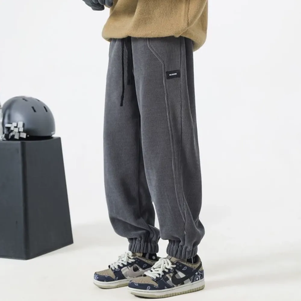 Versatile Corduroy Warm Leggings Sweatpants