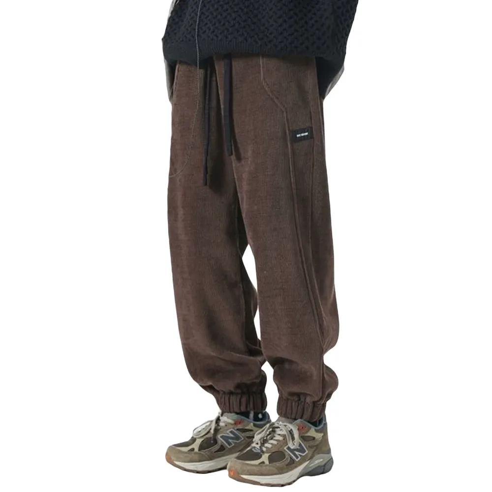 Versatile Corduroy Warm Leggings Sweatpants