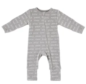 Waffle Knit Cozy Romper - Holiday Cheer