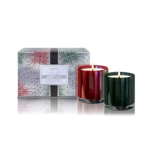 Winter Balsam & Crimson Berry Candle Set - (2) 6.5oz
