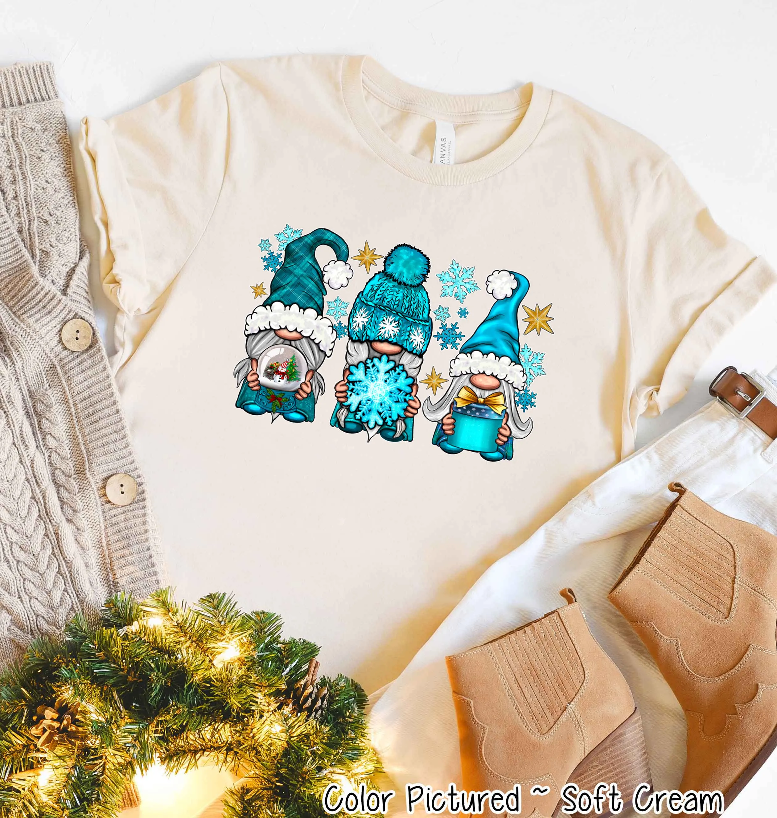 Winter Gnome Trio Tee or Sweatshirt