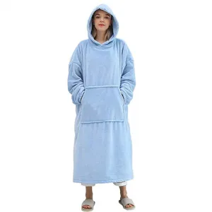 Winter Unisex Hoodie Sweatshirt Warm Pocket Plush Oversized Sweatshirt