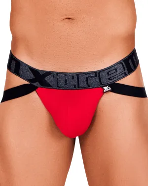 Xtremen 91102 Microfiber Jockstrap Red