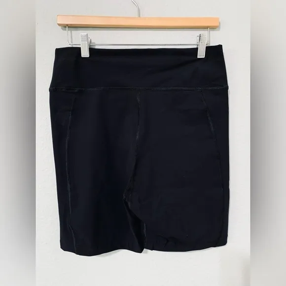 Zara New Women Black Biker Short Size L