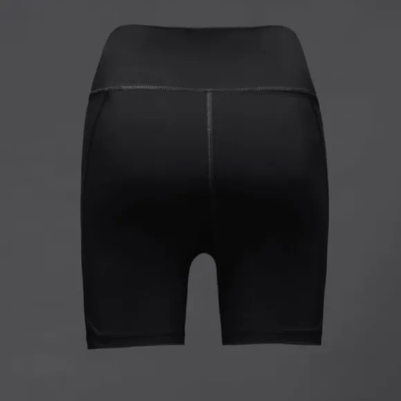 Zara New Women Black Biker Short Size L
