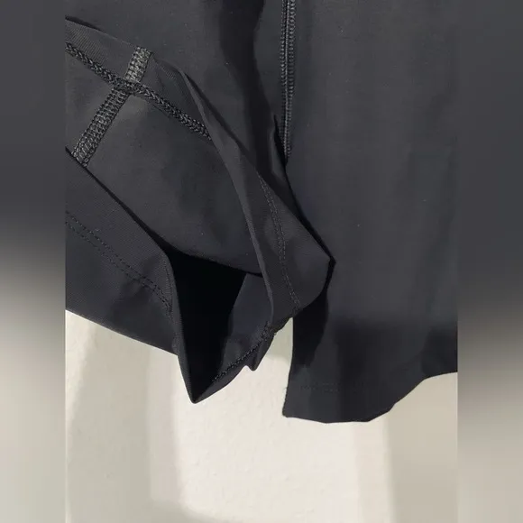 Zara New Women Black Biker Short Size L