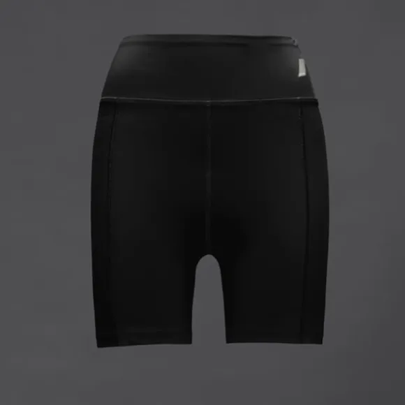 Zara New Women Black Biker Short Size L